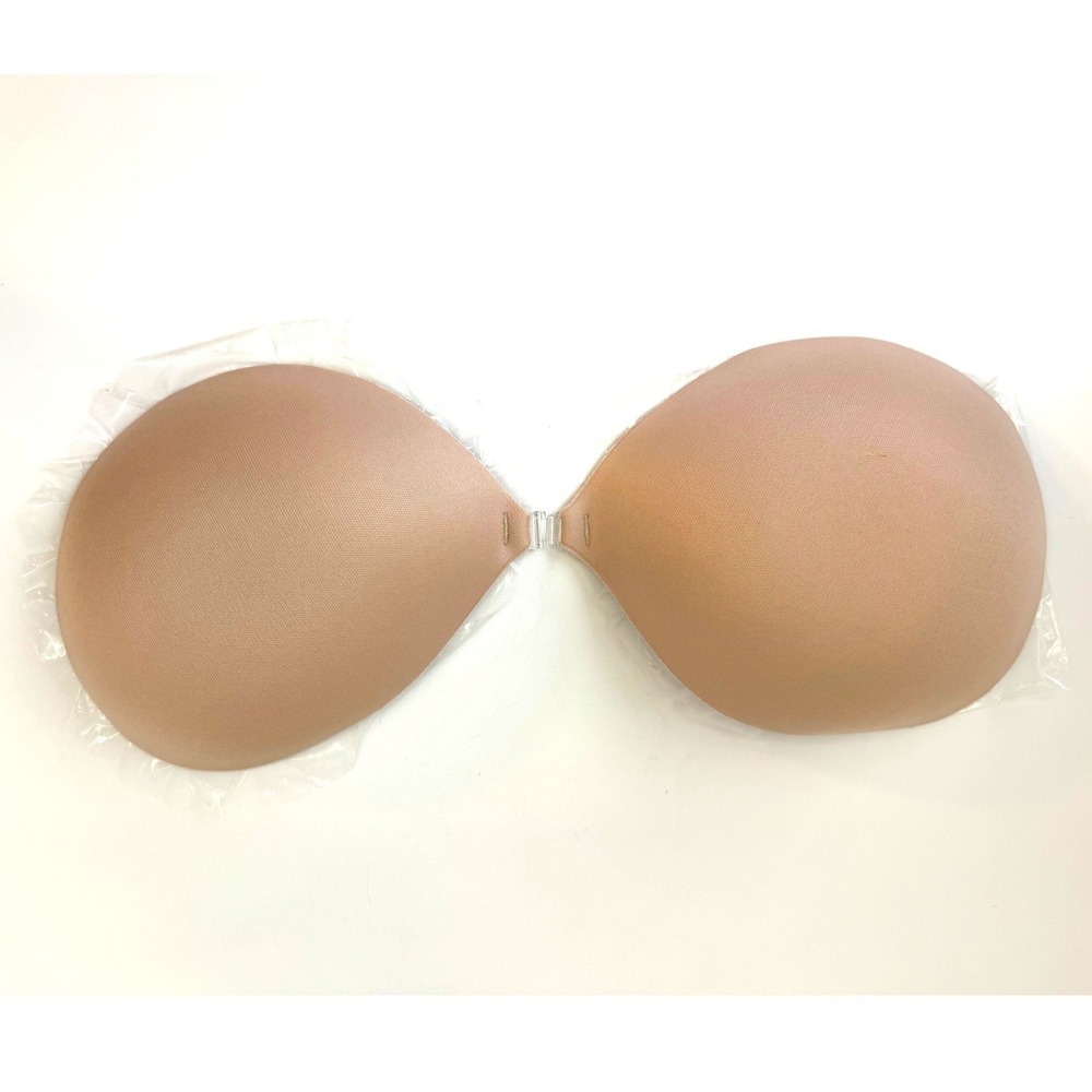 BOOMBA Sticky Bra Beige Size H Strapless Adhesive Silicone NEW open box